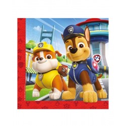 Servilletas Patrulla Canina cumpleanos 20 uds 33 cm