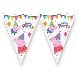 Banderin Peppa Pig triangular 3 metros