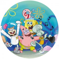 Platos Bob Esponja 8 uds de 23 cm