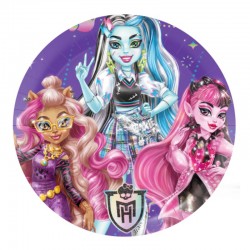 Platos Monster High 8 uds 18 cm