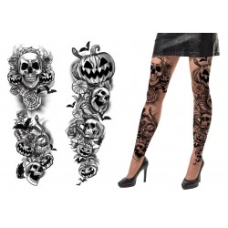 Pantys tatuajes halloween para mujer