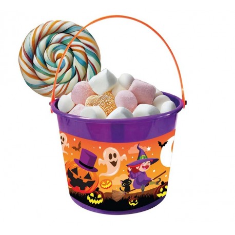 Cesta halloween recogecaramelos 18x16 cm