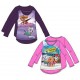 Camiseta patrulla canina manga larga morado talla 3 anos