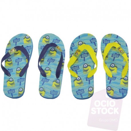 Chanclas minions playa o piscina talla 28 29 amarillas