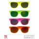 Gafas wayfarer pasta neon fluor color rosa