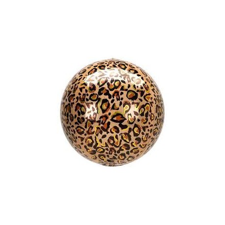 Globo Leopardo animal print redondo 40 cm