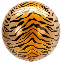 Globo Tigre animal print redondo 40 cm