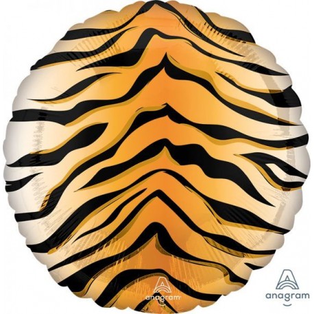 Globo Tigre animal print para helio o aire 45 cm