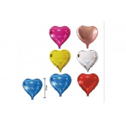 Globo corazon surtido 45 cm mylar unidad