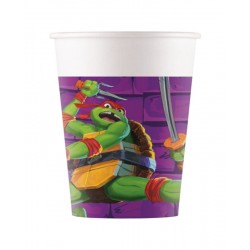 Vasos Tortugas Ninja 8 uds cumpleanos