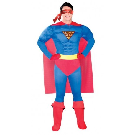 Disfraz super heroe man musculoso talla S 46 48