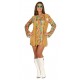 Disfraz hippie con chaleco para mujer talla XL 44 46