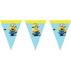 Banderin triangular los minions 230cm