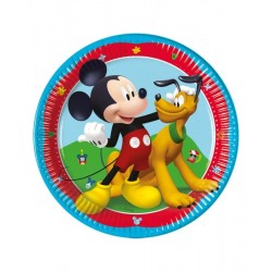 Platos Mickey Mouse cumpleanos 8 uds 20 cm