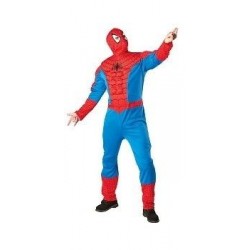 Disfraz spiderman musculoso adulto talla m