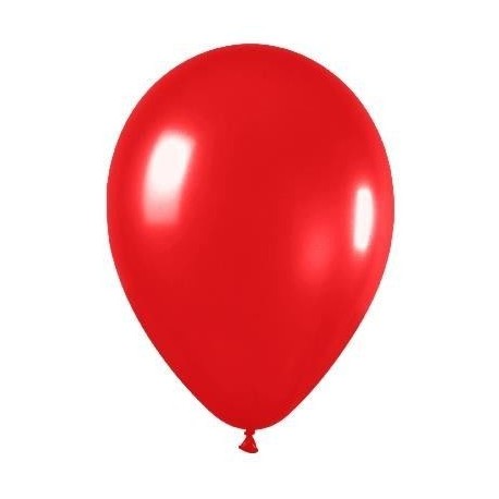 Globo metal rojo r-12 30cm 50 uds sempertex