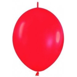 Globo rojo fashion solido cadena lol 25 uds semper