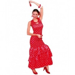 Disfraz sevillana roja flamenca 80629 gui