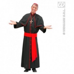 Disfraz cardenal negro y rojo talla m adulto 73642