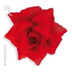 Broche rosa roja 10 cm 2434b