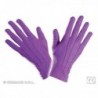 Guantes cortos violetas payaso