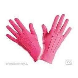 Guantes cortos rosas payaso 1464p