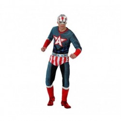 Disfraz super heroe americano capitan talla m-l