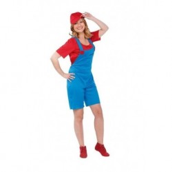 Disfraz fontanero mario bros mujer chica 706262