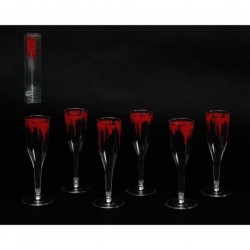 Copa sangre champagne halloween 32 x 65 cm unidad