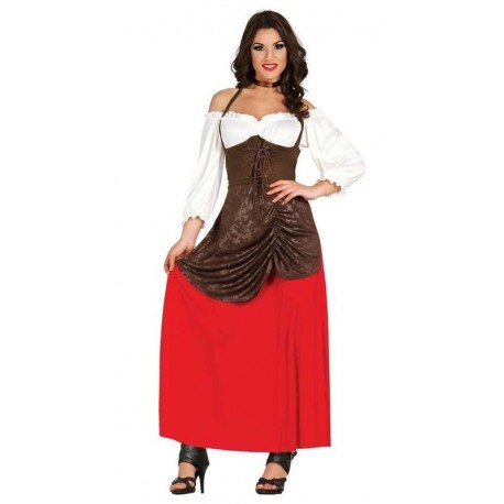 Disfraz tabernera posadera medieval talla l