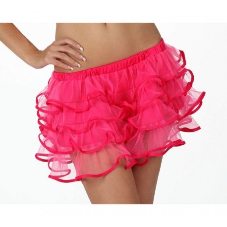 Tutu naranja fucsia falda fluor 14822 talla m-l