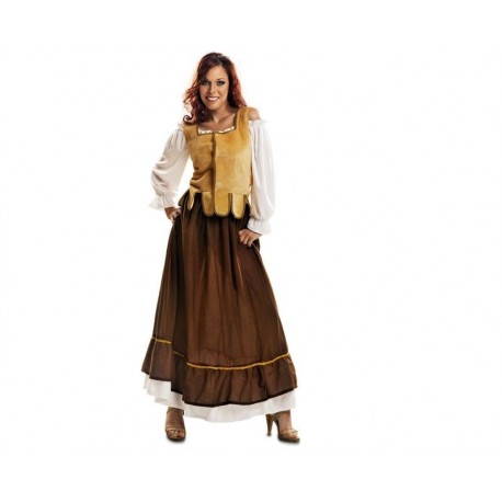 Disfraz mesonera adulto talla ML medieval campesi