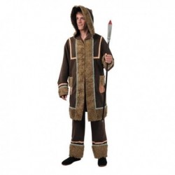 Disfraz esquimal hombre talla 52 marron de lujo