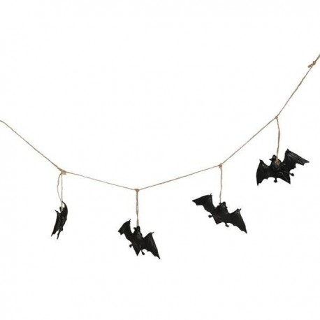 Guirnalda 8 murcielagos 180 cms decoracion hallowe