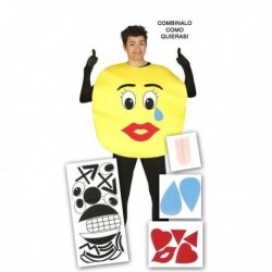 Disfraz emoticono caras personalibles t.l adulto