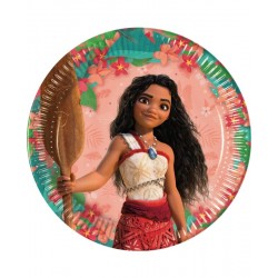 Platos Vaiana II Moana cumpleaaos 8 uds 23 cm