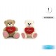 Peluche oso con corazon 20 cm Unidad