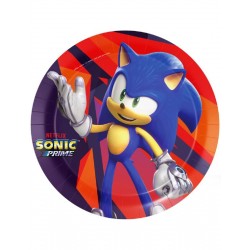 Platos Sonic prime 8 uds de 23 cm