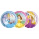 Platos princesas rapunzel bella y cenicienta 23 cm 8 uds