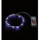 Guirnalda de luz led blanca fria 1 metro 10 leds globos a pilas