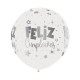 Globo feliz cumpleanos tinta metal 60 cm