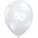 Globo transparente 50 anos latex unidad