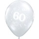 Globo transparente 60 anos latex unidad