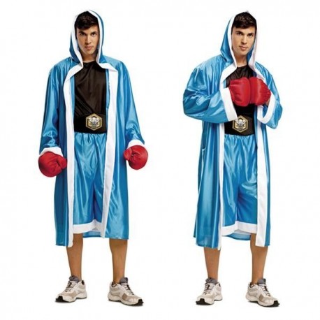 Disfraz de Boxeador Azul para Hombre
